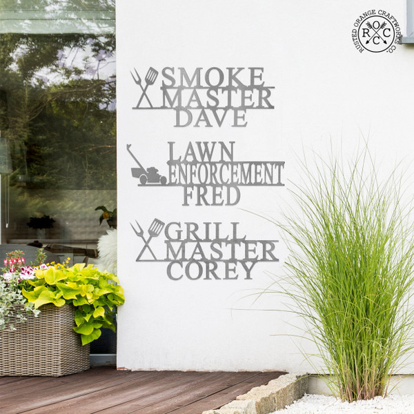 Personalized Master Yard Decorative Outdoor Metal Plaques product image