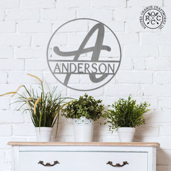 Fullerton Monogram Name Sign product image