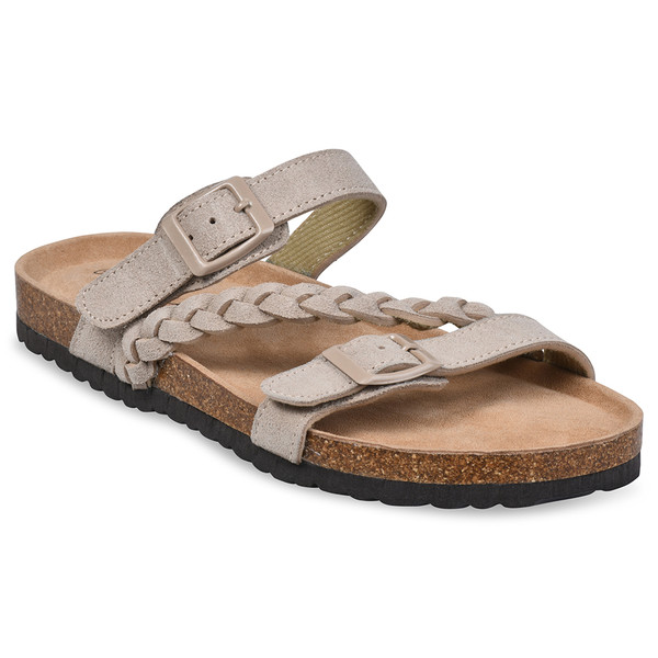 GaaHuu™ Women's Leather 2-Strap Footbed Sandals product image