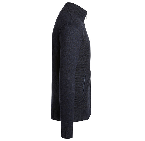 Men's Casual Fleece Lined Full-Zip Sweater Jacket product image