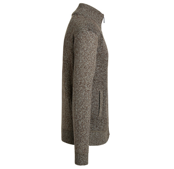 Men's Casual Fleece Lined Full-Zip Sweater Jacket product image
