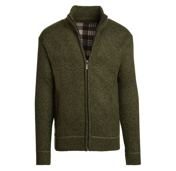 Men's Casual Fleece Lined Full-Zip Sweater Jacket product image