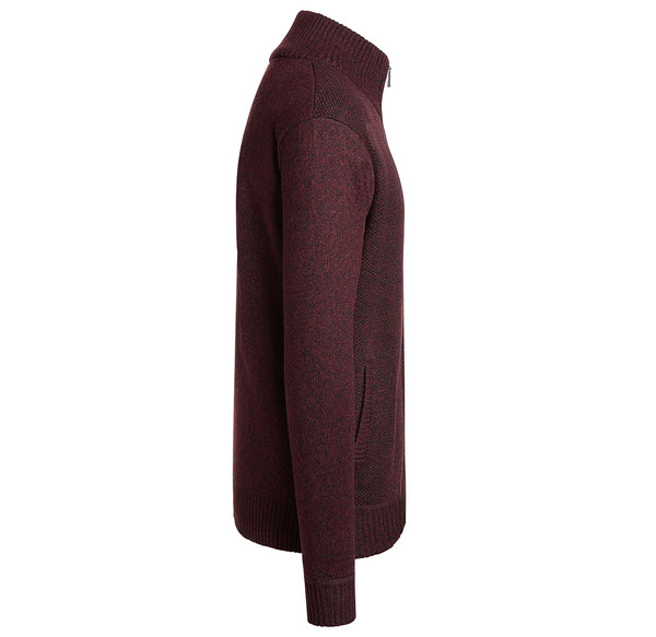 Men's Casual Fleece Lined Full-Zip Sweater Jacket product image