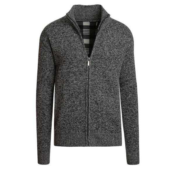 Men's Casual Fleece Lined Full-Zip Sweater Jacket product image