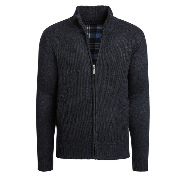Men's Casual Fleece Lined Full-Zip Sweater Jacket product image