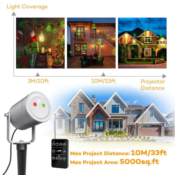 TaoTronics Holiday Laser Light Projector with Remote Control product image