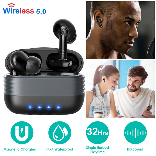 iNova™ True Wireless Sports Earbud Headphones with Charging Case product image