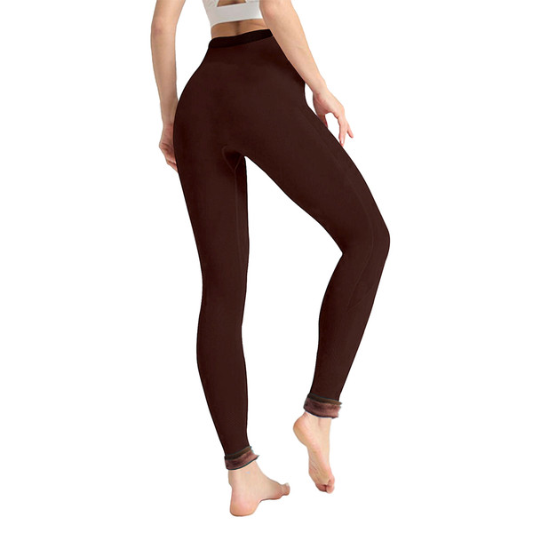 Women's Solid & Striped Winter-Warm Fur-Lined Thermal Leggings (3-Pack) product image