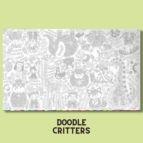 St. Patrick's Day or Doodle Critter 30" x 50" Coloring Page (2-Pack) product image