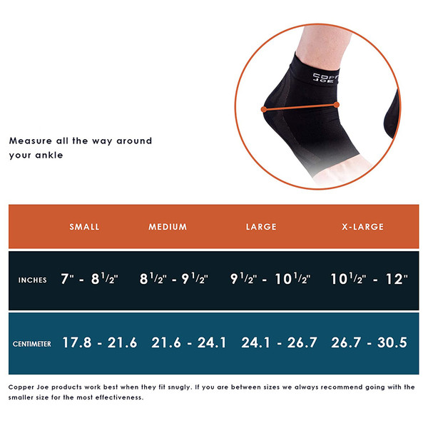 Copper Joe® Copper-Infused Foot Compression Sleeves (Set of 2) product image