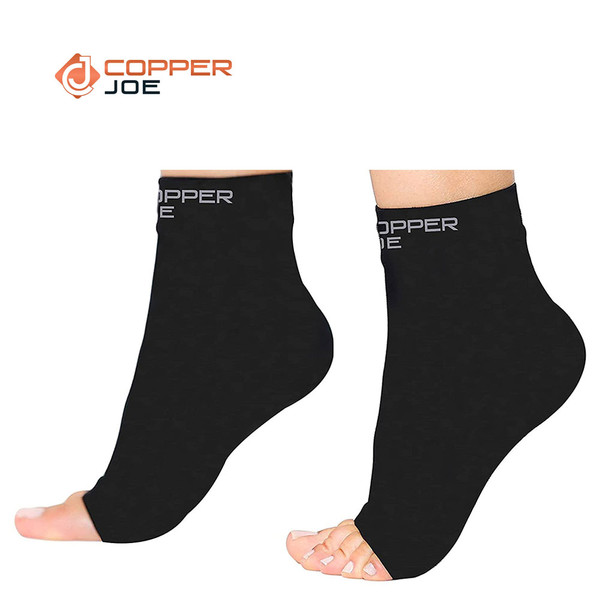 Copper Joe® Copper-Infused Foot Compression Sleeves (Set of 2) product image