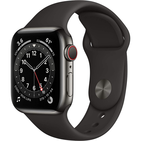 Apple® Watch Series 6, 4G LTE + GPS, 40mm – Graphite Stainless Steel product image