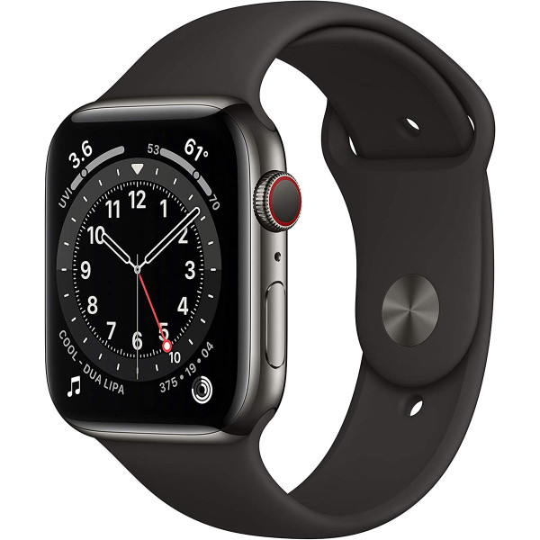 Apple® Watch Series 6, 4G LTE + GPS, 44mm – Graphite Stainless Steel product image