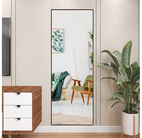 Full Length 59'' Aluminum Frame Mirror product image
