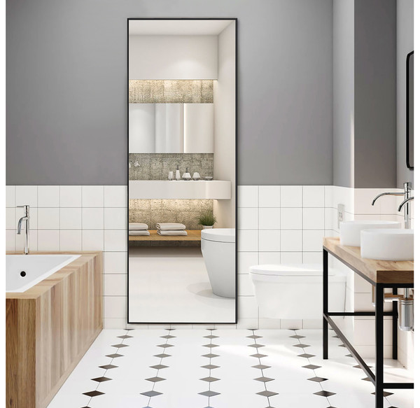 Full Length 59'' Aluminum Frame Mirror product image