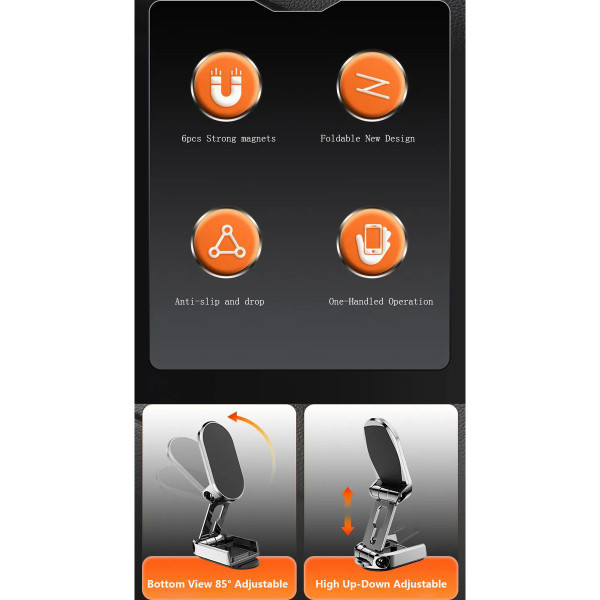 Magnetic Adjustable Nonslip Dashboard Car Mount product image
