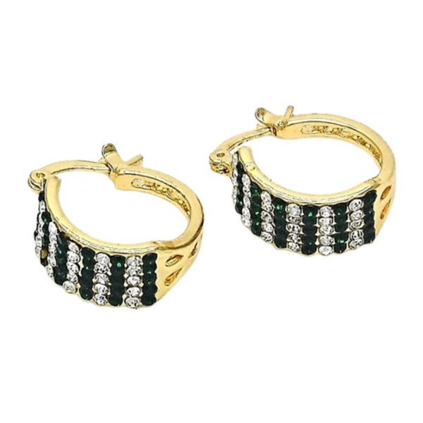 18k Gold Filled Emerald Crystal Earring product image