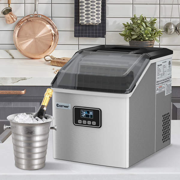 48-Pound/24-Hour Stainless Steel Countertop Ice Maker product image