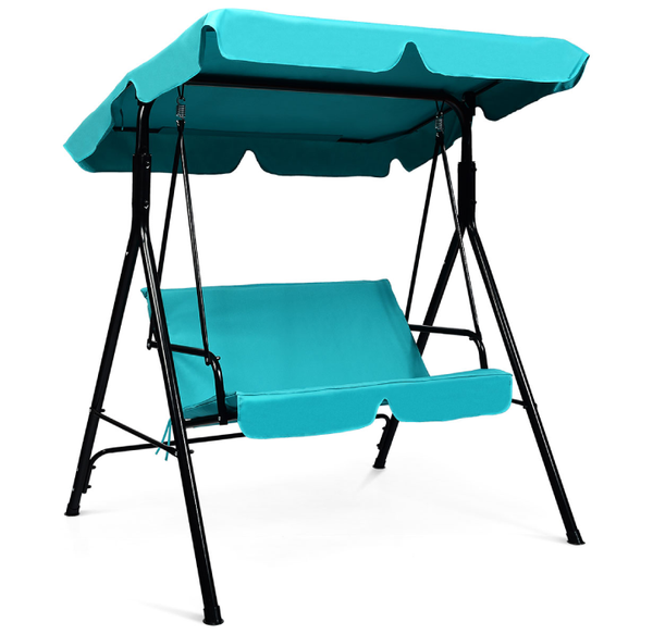 Blue Loveseat Patio Canopy Swing Glider product image