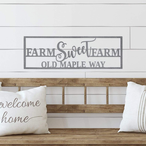 Personalized Home Sweet Home Metal Sign product image