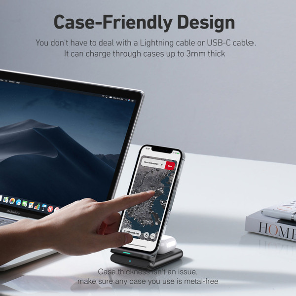 AUKEY® Aircore 2-in-1 Wireless Charging Stand, LC-A2 product image