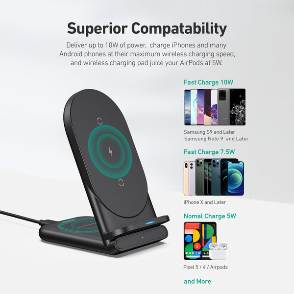 AUKEY® Aircore 2-in-1 Wireless Charging Stand, LC-A2 product image