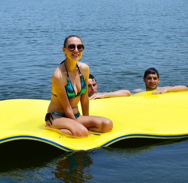 Floating 9' x 6' 3-Layer Foam Water Pad  product image Floating 9' x 6' 3-Layer Foam Water Pad  product image