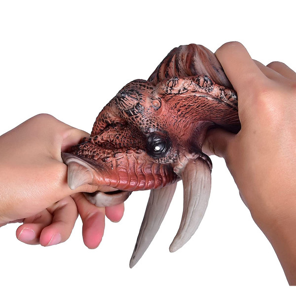 Realistic Dino Heads Glove Toy Set with Bonus Finger Puppets product image