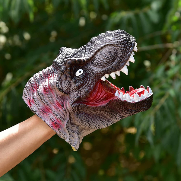 Realistic Dino Heads Glove Toy Set with Bonus Finger Puppets product image