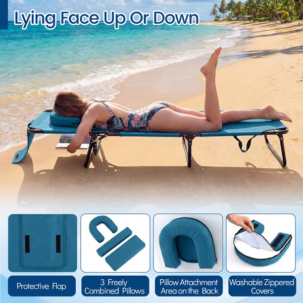 Foldable Outdoor Chaise Lounge Chair product image