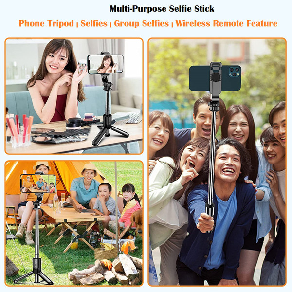 3-in-1 Extendable Portable Selfie Stick Tripod with RC (1- or 2-Pack) product image 3-in-1 Extendable Portable Selfie Stick Tripod with RC (1- or 2-Pack) product image
