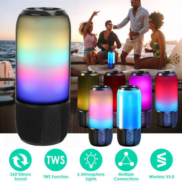 iMounTEK® Wireless Lighted Portable Speaker with Color-Changing Light product image