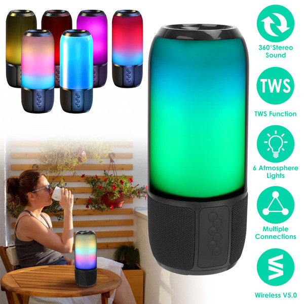 iMounTEK® Wireless Lighted Portable Speaker with Color-Changing Light product image