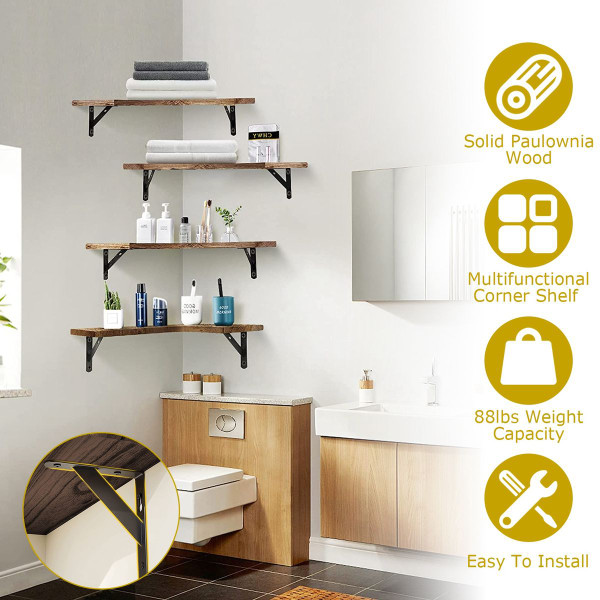 NewHome™ Corner Floating Shelf (4-Pack) product image