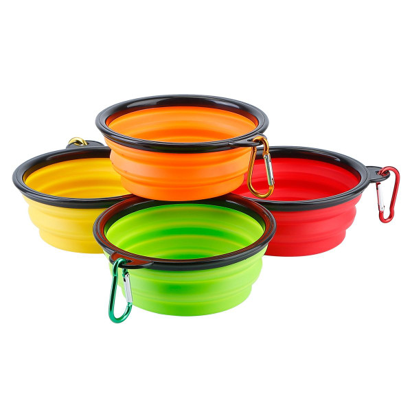 PetLuv™ 4-Piece Silicone Collapsible Pet Bowls product image