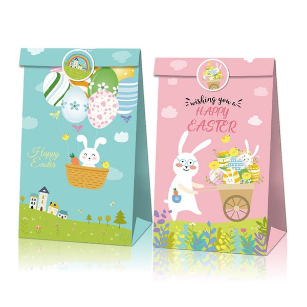 12-Count Easter Kraft Bag with Stickers product image