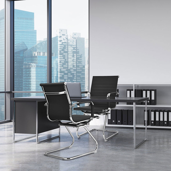Heavy-Duty Conference Chair with Protective Arm Sleeves (Set of 4) product image