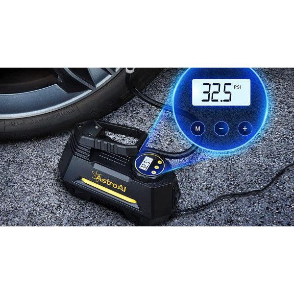 AstroAI® Air Compressor Tire Inflator 12V DC Car Portable Pump with Gauge product image