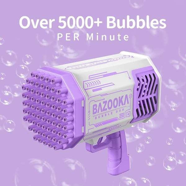 Bazooka Bubble Machine with Rechargeable Battery and Bubble Solution product image