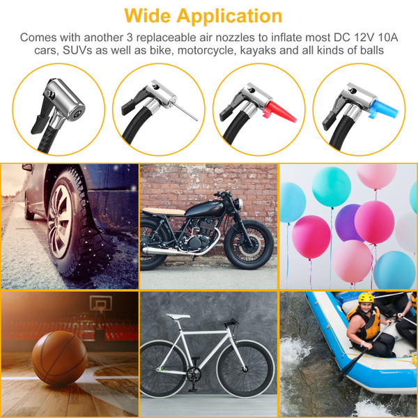 12V DC Portable Car Tire Air Pump product image