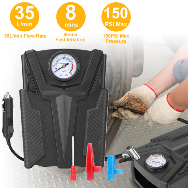 12V DC Portable Car Tire Air Pump product image