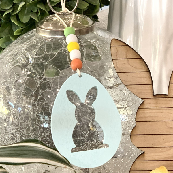 Wooden Hanging Easter Bunny Pendant Garland product image