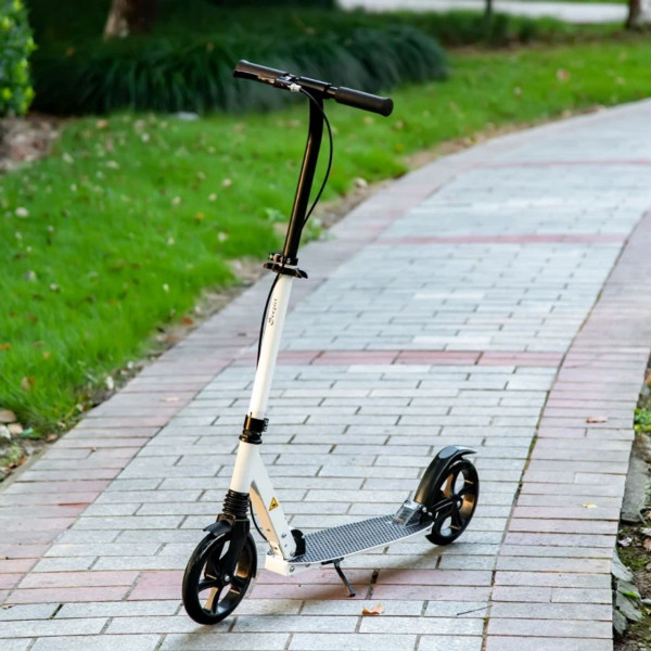 One-Click Folding Kick Scooter with Adjustable Height and Dual Brakes product image