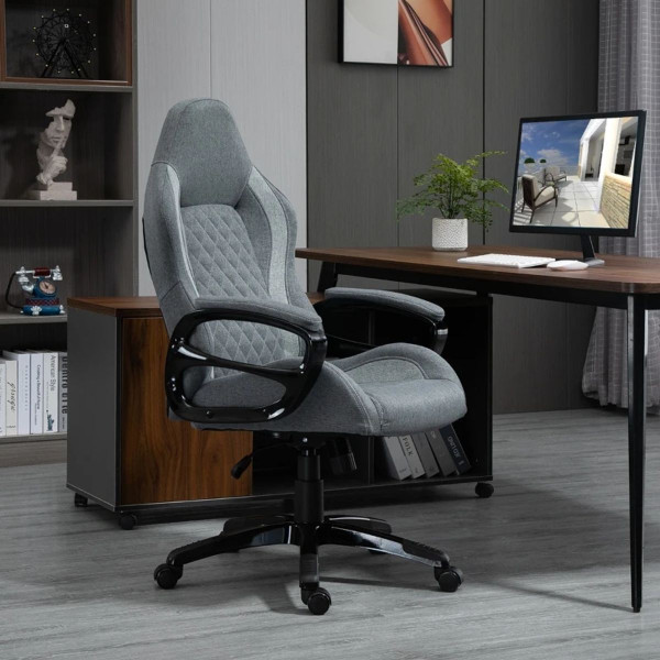 Ergonomic High Back Office Chair with Padded Armrests & Swivel Wheels product image