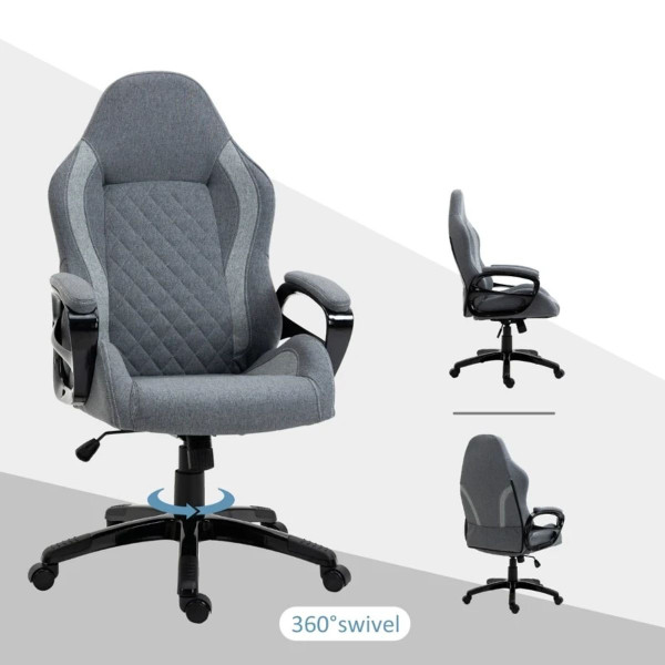 Ergonomic High Back Office Chair with Padded Armrests & Swivel Wheels product image