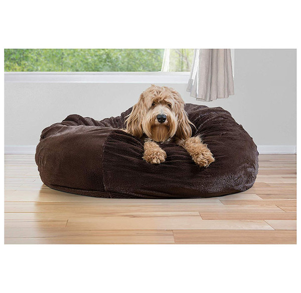 FurHaven™ Insulating Plush Pet Ball Lounger Bed product image