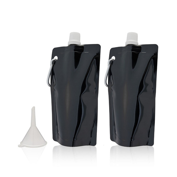 Salute!® 6-Ounce Collapsible Flasks with Funnel (2-Pack) product image