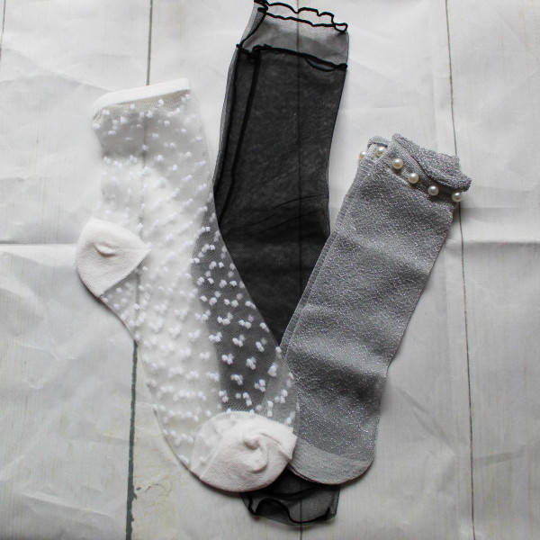 Women's Unique Sheer Socks (3-Pack) product image