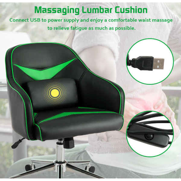 Adjustable Height Massaging Lumbar Task Chair  product image