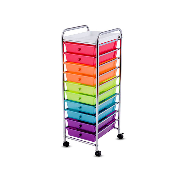 Rolling 10-Drawer Utility Organizer Cart product image